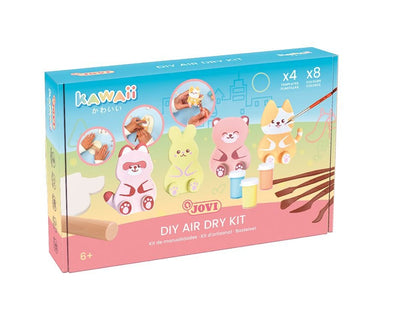 Jovi Kit Kawaii With Pasta Endurecible Air Dry 500GR + 4 Plantillas + Pinturas + Complementos — image 1