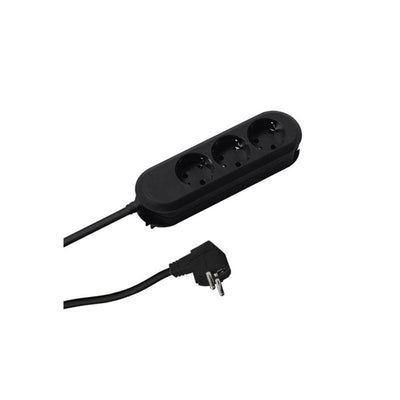 Bachmann Power Strip Smart 3 Sockets Black 3,0M, Without Switch — image 1