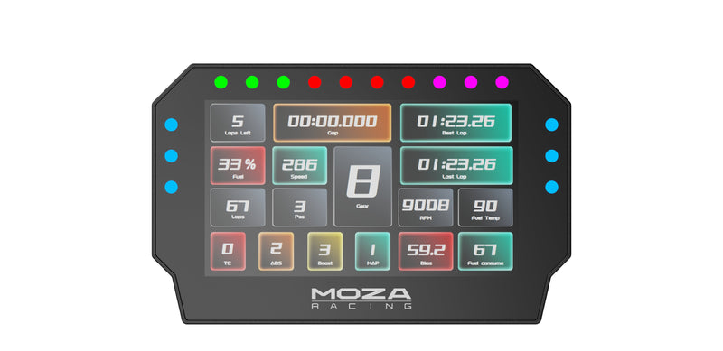 Moza Racing Controlador RS072 / CM2 Racing Dash Black