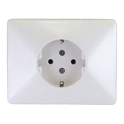 Base Plug 2P + Tt Schuko 25A 380V~ White — image 1