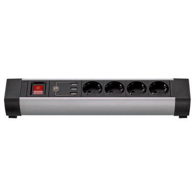 Base Múltiple With Fijación 4 Sockets + 3 USB — image 1