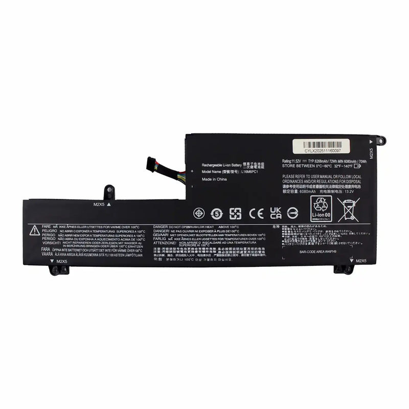 Battery Laptop Lenovo Yoga Series L16C6PC1