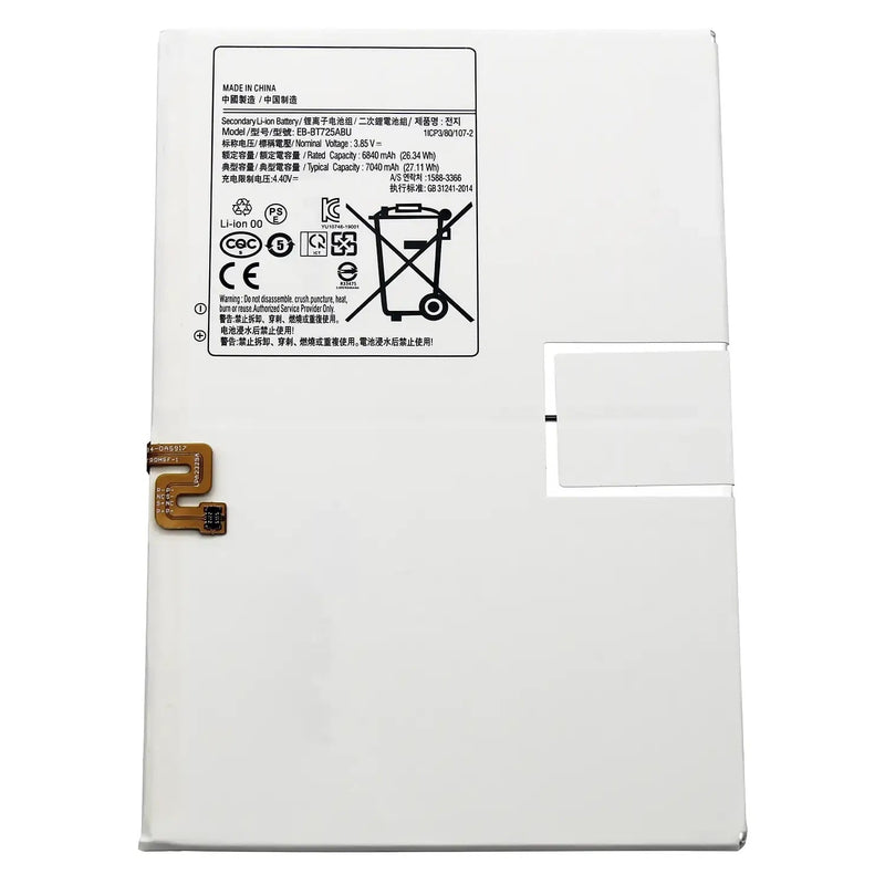 Battery Tablet Samsung EB-BT725ABU GH43-04928A 26.18WH 3.85V 6800MAH