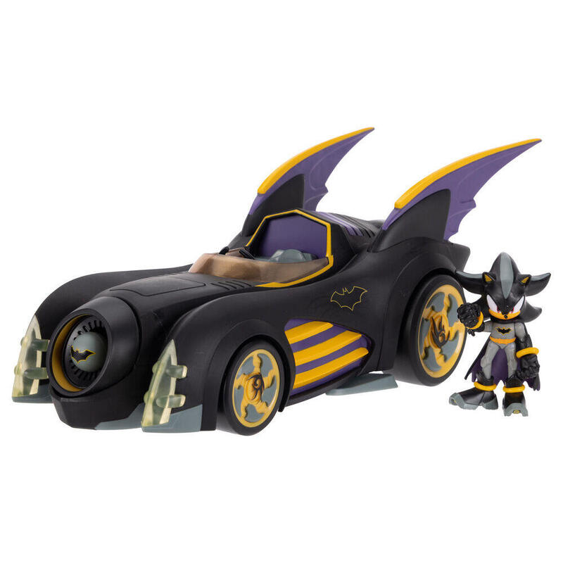 Batmobile + Figure Shadow Batman Sonic The Hedgehog