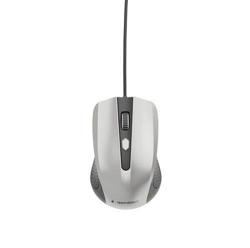 Gembird Mouse MUS-4B-01-BS Óptico 1200 DPI Colour Silver — image 1