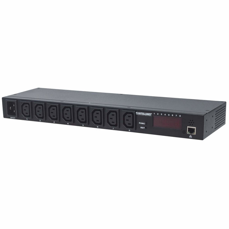 Intellinet 163682 Unit Distribución Energía (pdu) Black 8 Salidas AC