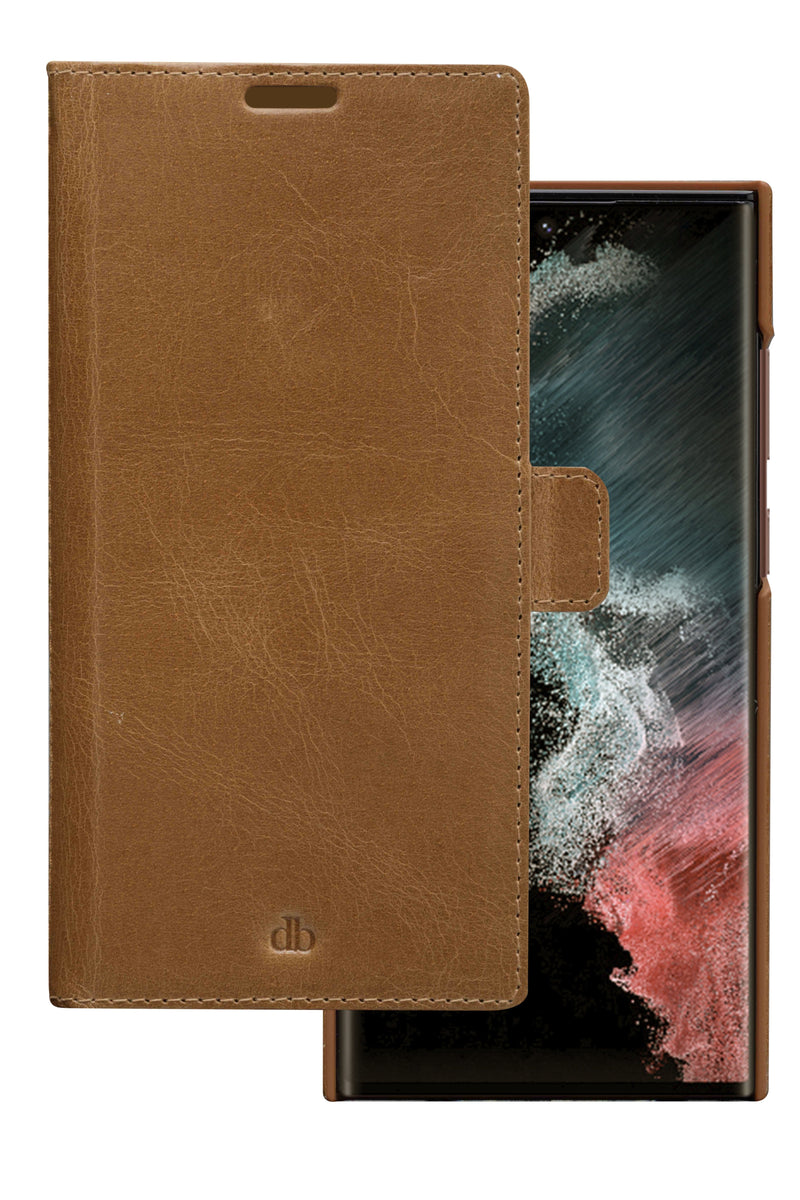 DBRAMANTE1928 Lynge Case For Galaxy S22 Ultra 17,3CM (6.8) Folio Bronceado