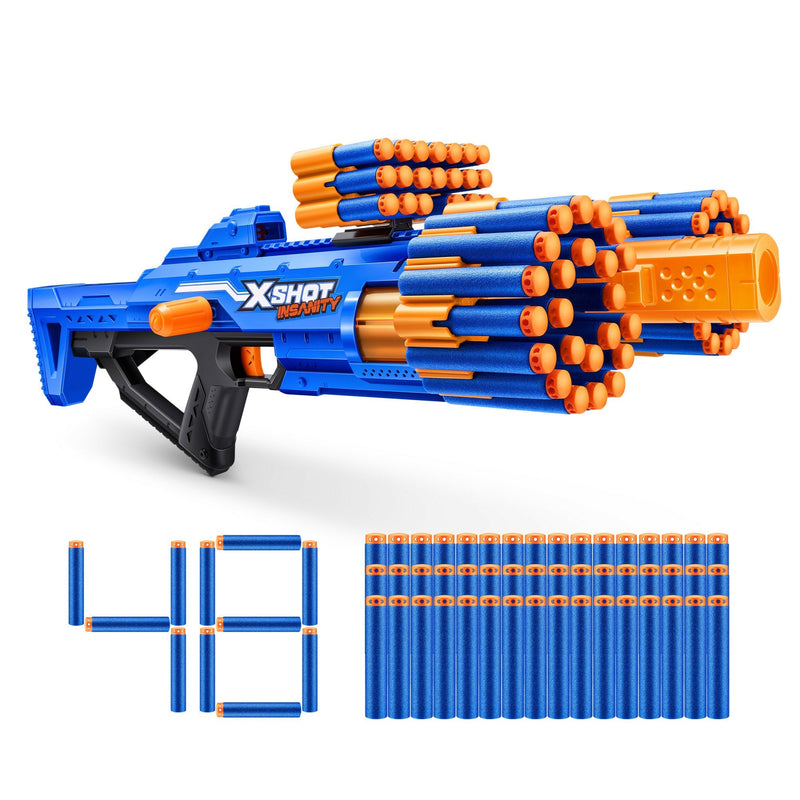 Zuru X-shot - Insanity Blaster Berzerko, Lanzador Dardos Con 48 Dardos 36610