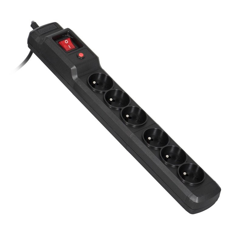 Activejet Power Strip Black Combo 6GN 3M With Cable