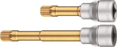 Hazet Set Of Puntas Screwdriver 2584-12/2, 1/2, Key Glass 2 Pieces Multidientes Internos Xzn With Espiga 25016 — image 1