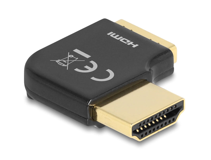 Delock HDMI Adapter Connector Male a Female 90° Derecha Angulado 8K 60 HZ Metal