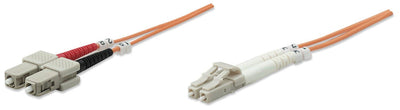 Intellinet 1.0M Lc-sc M/M Cable Fibre Optic 1M OM1 Orange — image 1