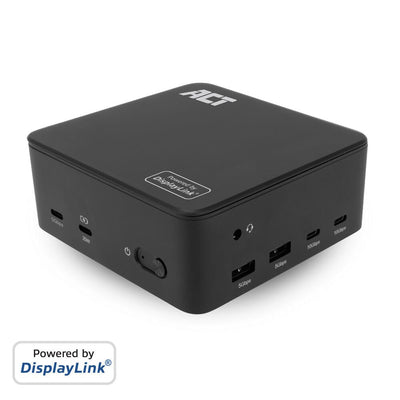 Universal USB-C Docking Station 4K, For 3 HDMI DisplayPort Monitors, Displaylink — image 1