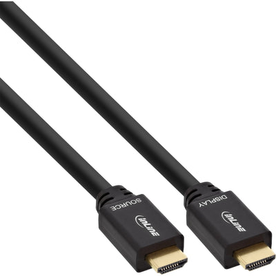 Inline HDMI Cable Activo With Ethernet Male Black 40M — image 1