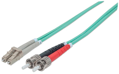 Intellinet 751001 Cable Fibre Optic 2M OM3 St Lc Aqua — image 1