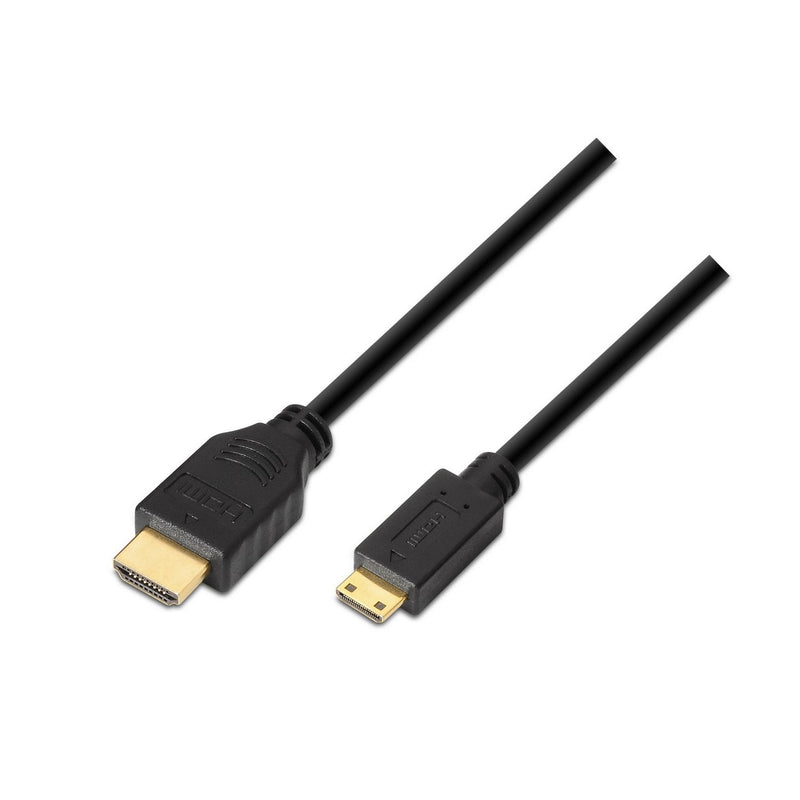 Aisens HDMI Cable a Mini HDMI Hec 1.8M - Compatibilidad 3D And Ethernet - Black
