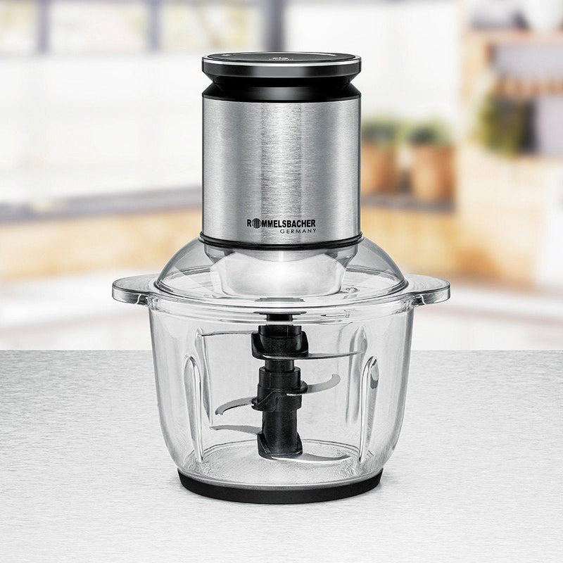 Rommelsbacher Mz 600 Chopper Eléctrica Alimentos 2 L 600W Black Steel Inoxidable