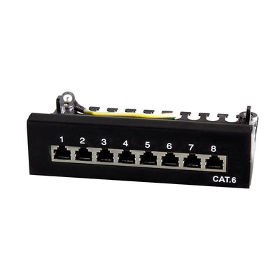 Logilink Patchpannel Desktop 8 Port CAT.6 STP Black — image 1