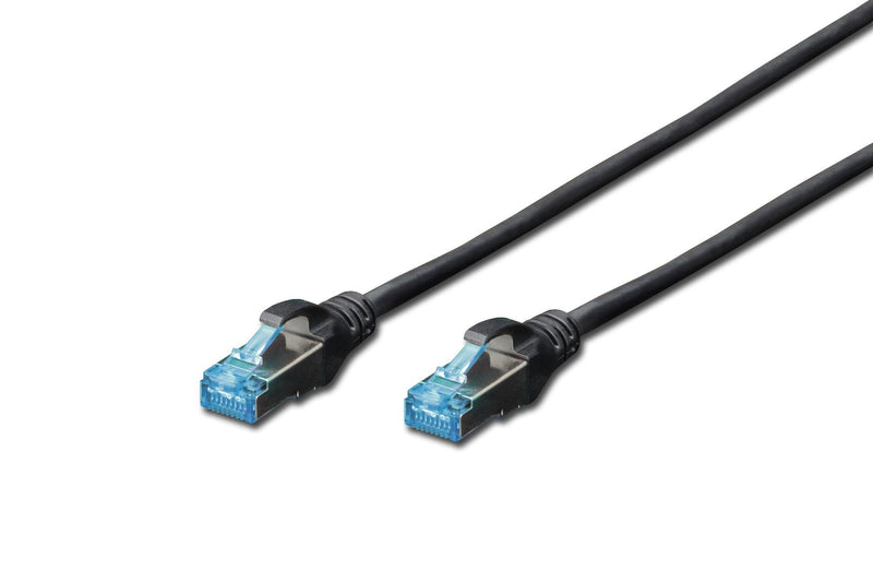 Digitus Patch Cable SFTP, CAT.5E, 5M, Black Network Cable Black