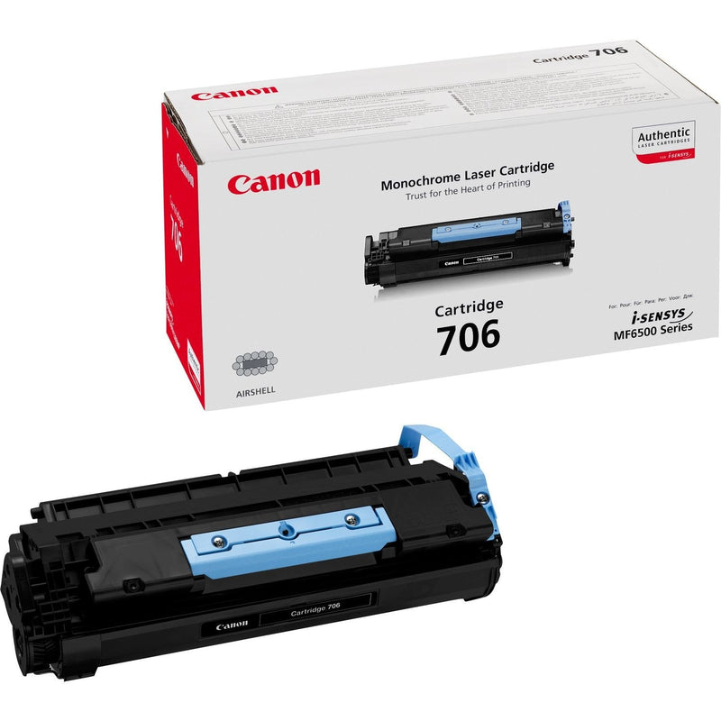 Canon Genuine Toner 706 Black I-sensys MF6530, MF6540, MF6550, MF6560, MF6580, Laserbase MF6530, MF6540, MF655