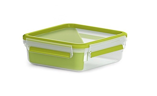 Emsa 518104 Lunch Box Táper 0,85 L Polipropileno (pp), Elastómero Termoplástico (tpe) Green Transparent 1 Piec