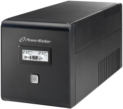 Power Walker UPS Line-interactive 1000VA 2X Schuko, 2X Iec, RJ11/RJ45, Usb, LCD — image 1