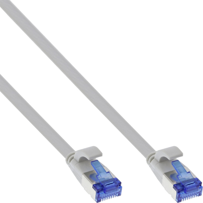 Inline Network Cable Flat , U/FTP, CAT.6A, Tpe Libre Halógenos, Grey 0,3M