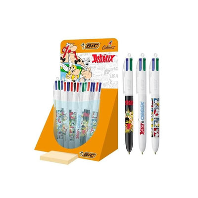 Bic 4 Colours Asterix Expositor With 30 Pens Bola Retractable Diseã±os Comic Asterix - Punta Media 1.0MM - 3 — image 1