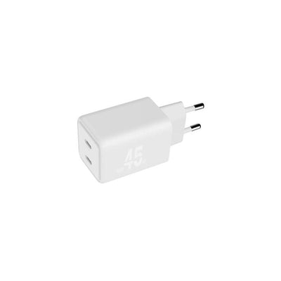 Blackbyte By Pedro Buerbaum Charger GaN Double Pd 45W - 2x USB-C - Charging Fast Pps - White — image 1