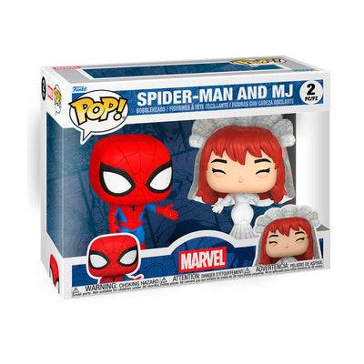 Blister 2 Figuras Pop Marvel Spider-man And Mj — image 1