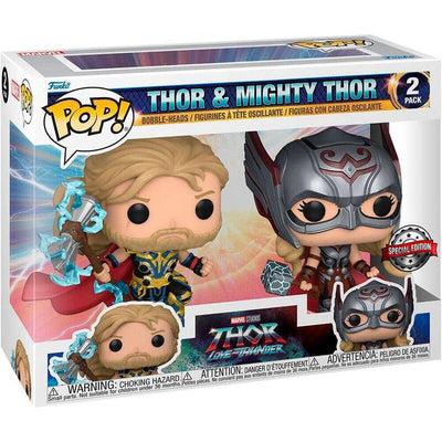 Blister 2 Figuras Pop Marvel Thor Love And Thunder Thor & Mighty Thor Exclusive — image 1
