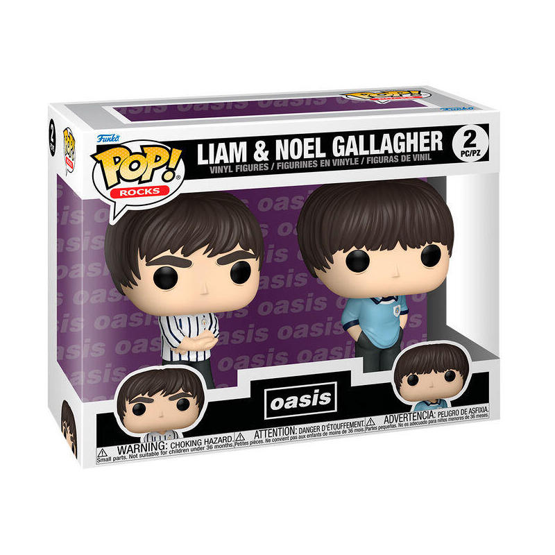 Blíster 2 Figuras Pop Oasis Liam & Noel Gallagher