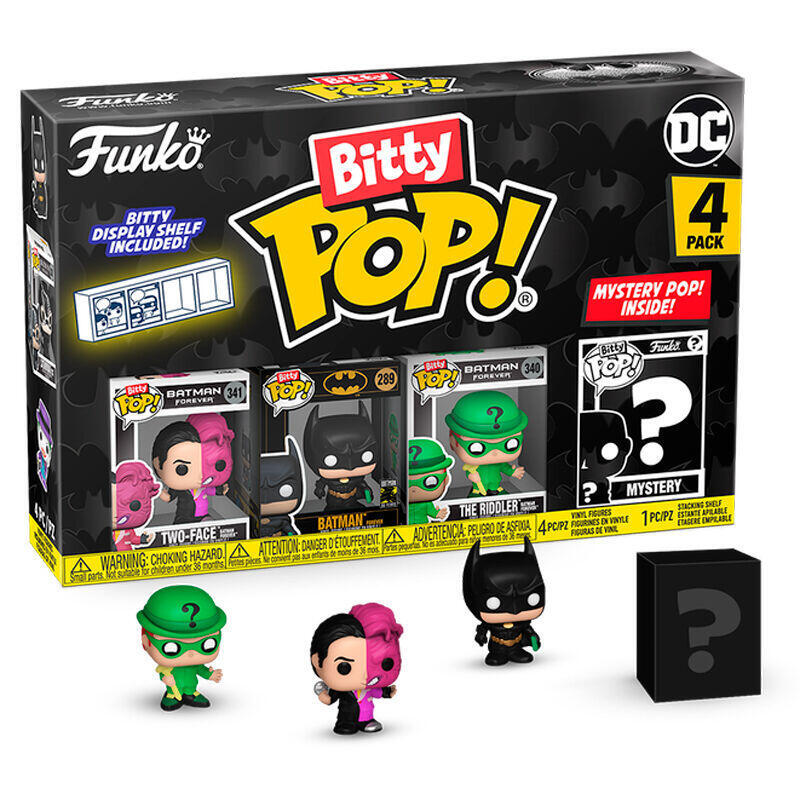 Blíster 4 Figuras Bitty Pop DC Comics Batman 85TH Anniversary Two-face