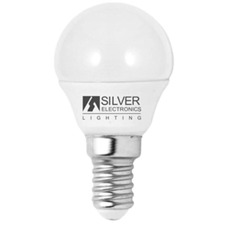 Bulb LED Silver Electronic Eco Esferica 5W35W - E14 - 3000K - 436 Lm - 160 - Light Calida - a +