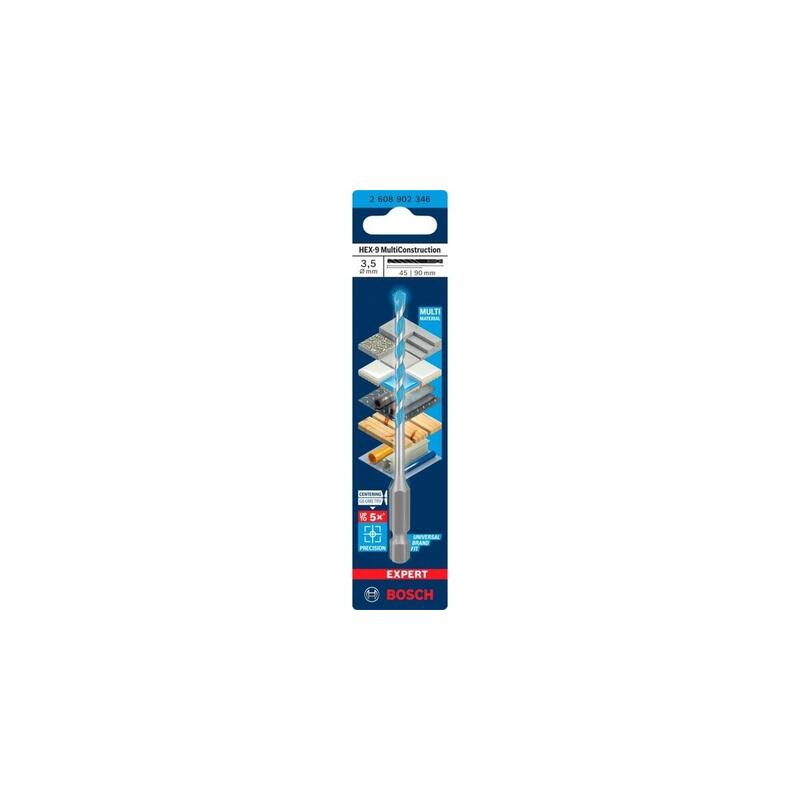 Bosch Professional Expert HEX-9 Ø 3,5MM, Length Útil 45MM 2608902346