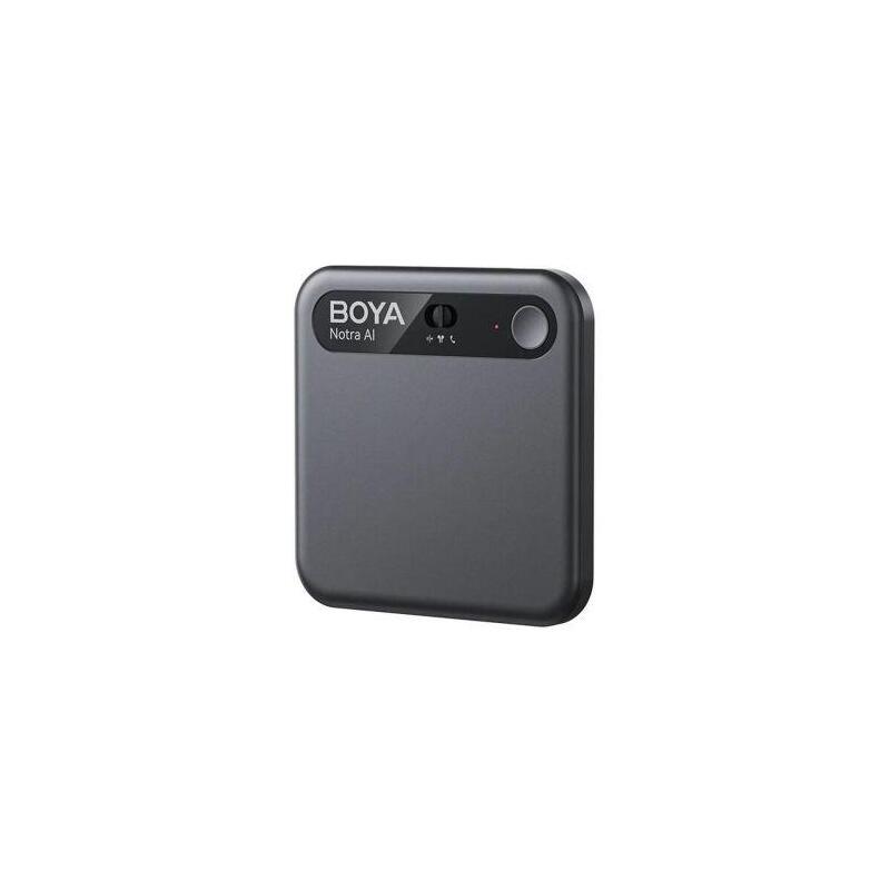 Boya Notra Ai Powered Audio Transcripter, Summanizer And Wireless Note Recorder, 64GB, Black Eu