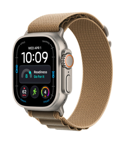 Apple Watch Ultra 4 (2026) GPS + Cel 49MM Box Of Titanio Natural Strap Alpine Loop Desierto Size L Siri Ai — image 1