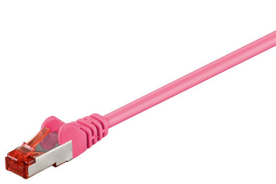 Goobay 10M CAT.6 Network Cable, S/FTP (pimf), Magenta — image 1
