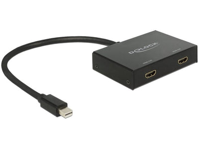 Delock 87696 Divisor Mini DisplayPort 1.2 1 X Input Mini DisplayPort 2 X Output HDMI 4K — image 1