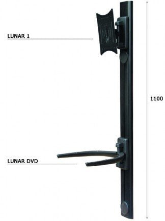Omb Pared Soporte Lunar-genio Orientable Verti. + -20º Giro 90º VESA 200X200 Aprox. 10-50 Soporte Inf. Ajustable D