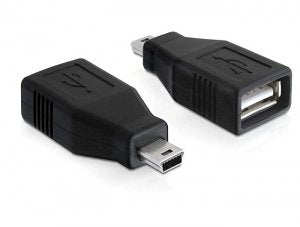 Delock Adapter USB 2.0-A Female Mini USB Male — image 1