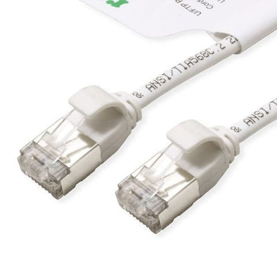 Roline Cable Green U FTP Network CAT.6A (class Ea), Lsoh, Slim, White 0,3M — image 1