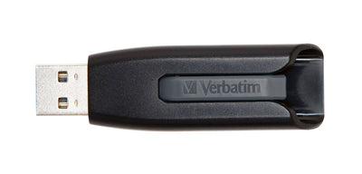 Verbatim USB Flash Drive V3 Store 'n' Go Super Speed 16GB Retractable USB 3.2 Black — image 1
