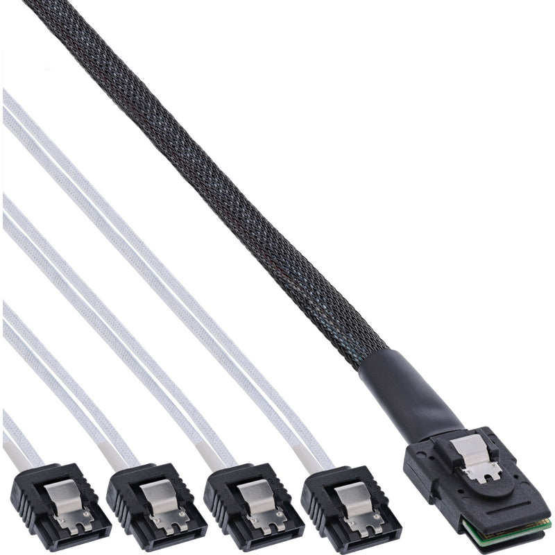 Inline Cable Sas Mini Sas SFF8087 a 4X SATA Ocr Directo 1M