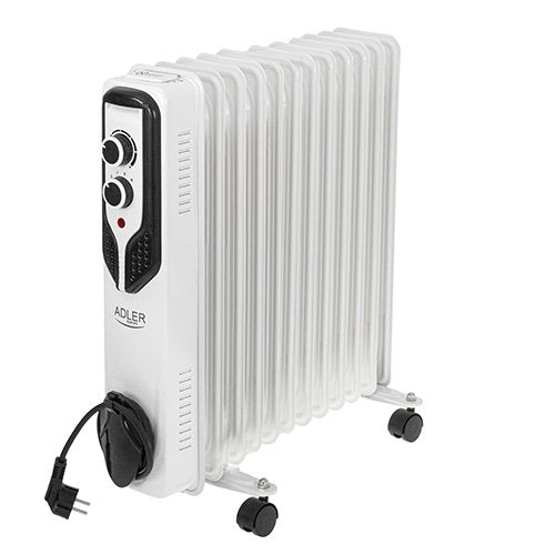 Adler Heater Eléctrico Ad 7817 Indoor White 2500W Radiator Oil Eléctrico