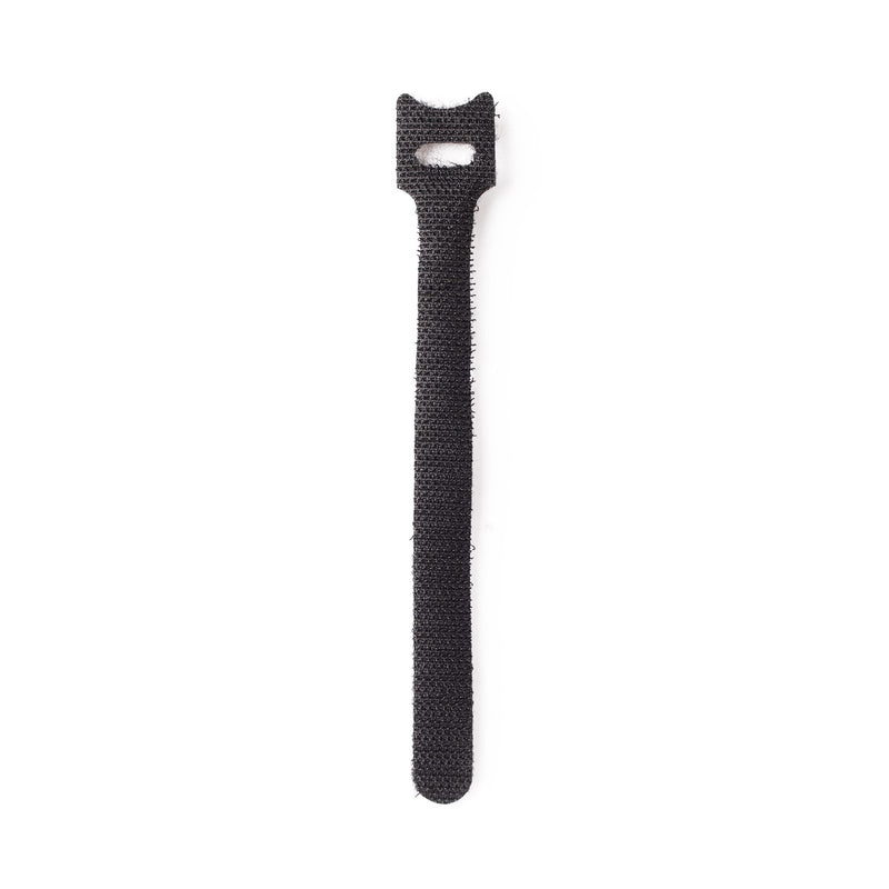 StarTech.com 6IN Hook And Loop Cable Ties 50 Pack Black Reusable Cable Straps Adjustable And Flexible Cord Org