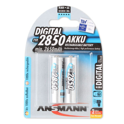 Ansmann 5035082 - Mignon Type Aa 2850MAH Battery Altamente Capacitiva Professional/Multiuso, Foto Digital, 2 U — image 1