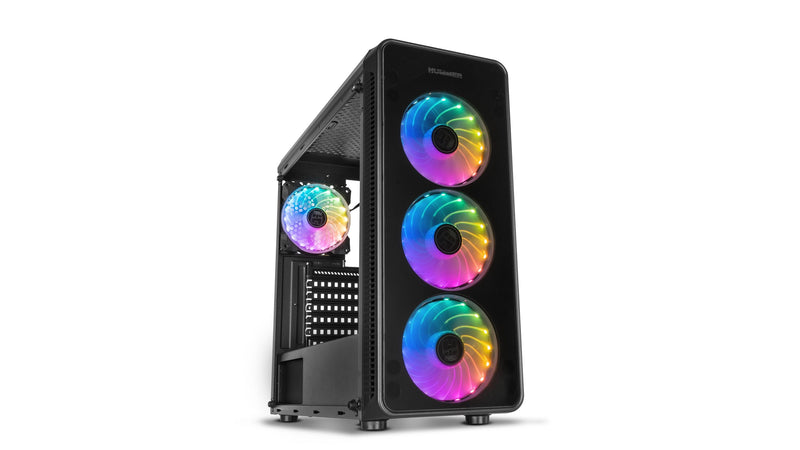 Nox PC Case ATX Hummer Tgm Rainbow 1XUSB3.0 2XUSB2.0 Black RGB