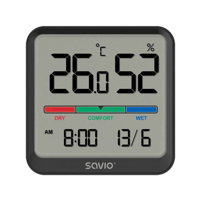 Savio CT-01/B Sensor Temperatura And Humedad Indoor Independiente — image 1