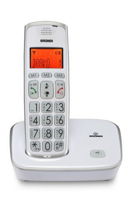 Brondi Phone Cordless Bravo Gold 2 Bianco